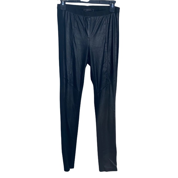 BCBGMaxAzria Black Maddex Faux Leather Leggings pants Size Small - Picture 2 of 6